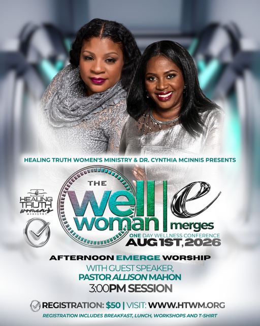 Afternoon Emerge Worship flyer with Pastor Allison Mahon