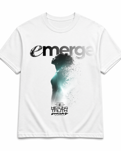 Emerge — Healing Truth Women's Ministry conference t-shirt