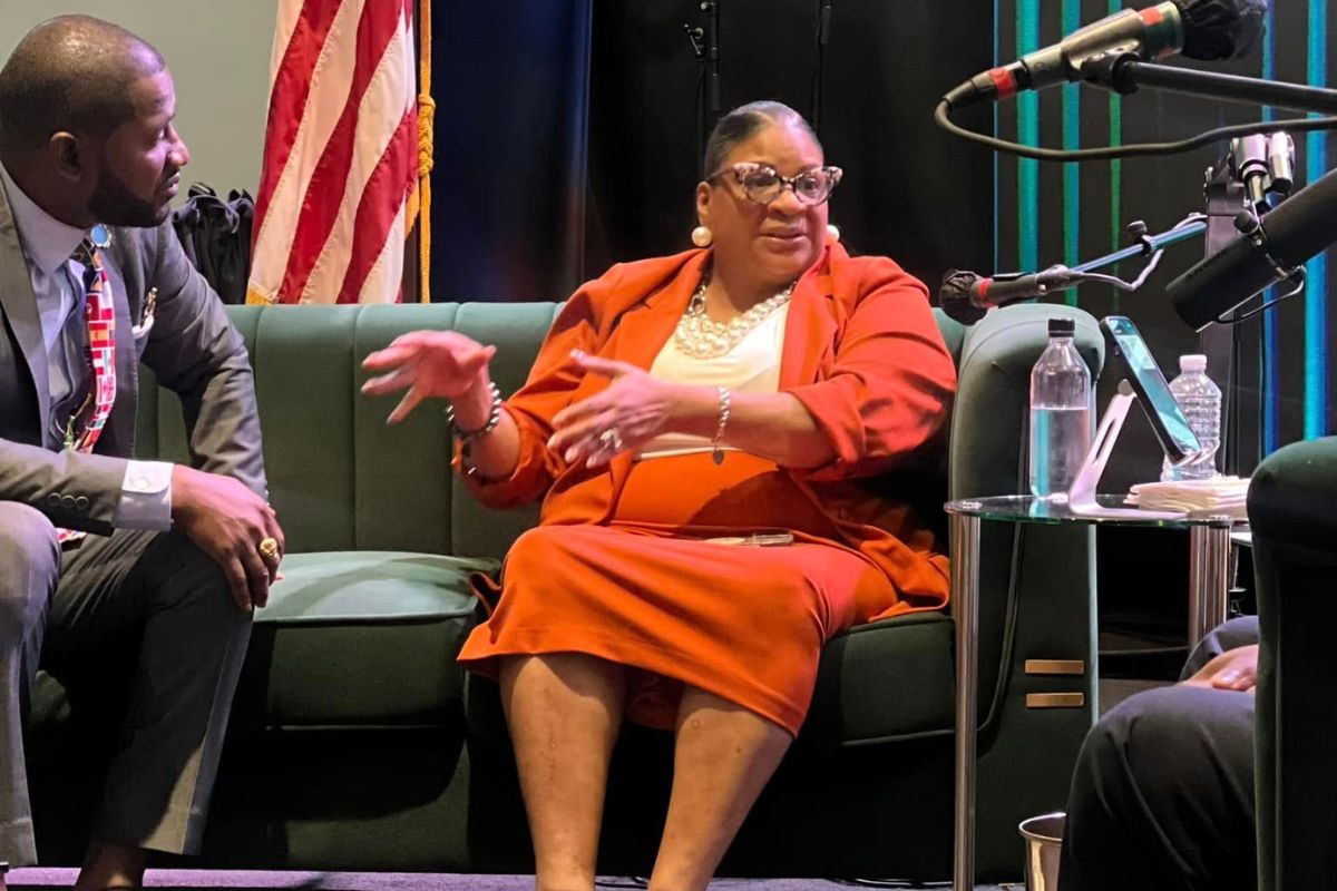 Women gathered in a supportive setting